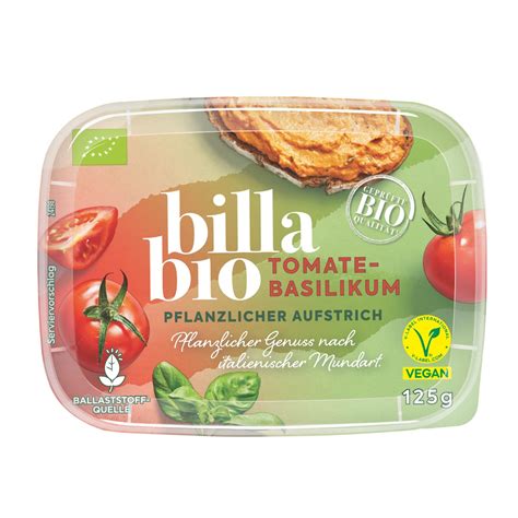 BILLA Bio Aufstrich Tomate Basilikum BILLA Online Shop