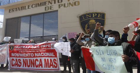 Puno Trabajadores Del INPE Acatan Paro Para Exigir Mejoras Laborales