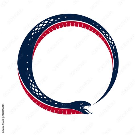 snake eating   tale uroboros snake   shape  circle endless