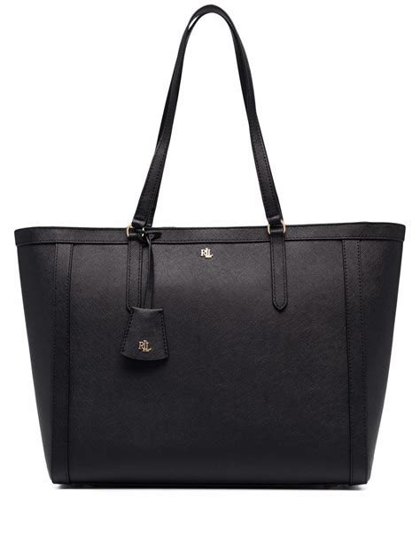 Lauren Ralph Lauren Clare 33 Tote Bag In Black ModeSens