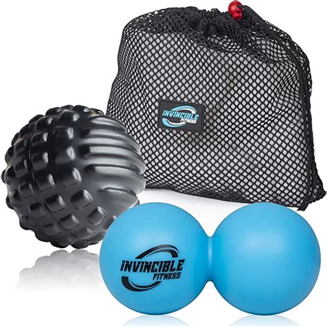 Invincible Fitness Deep Tissue Lacrosse Massage Ball Set 2 Pack