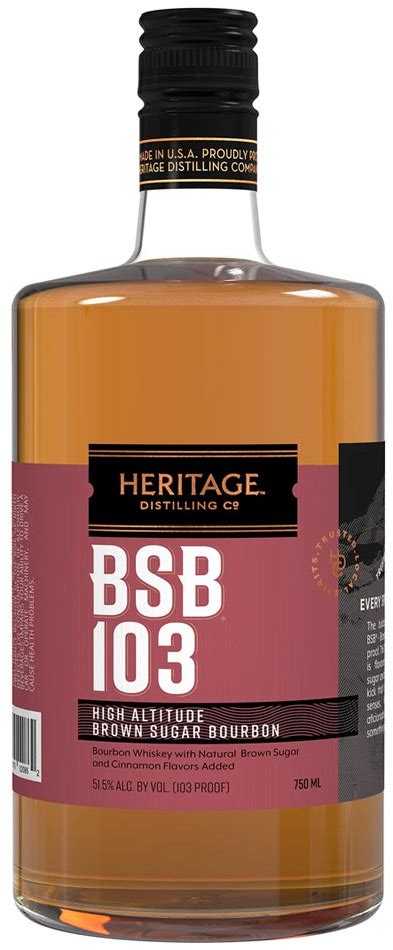 Heritage Distilling Bsb Brown Sugar Bourbon 103 Proof Town And Country Supermarket Liquors