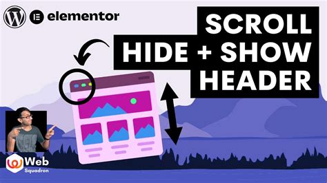 Show Hide The Header On Scroll Free Code Elementor Wordpress