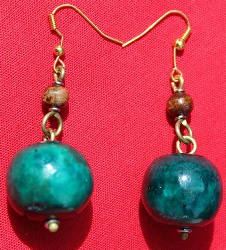 African Bead Earrings 01