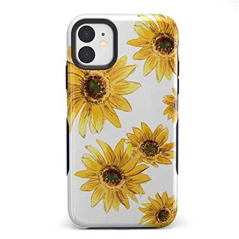 Casely Iphone Phone Case Bright Yellow Sunflowers Case