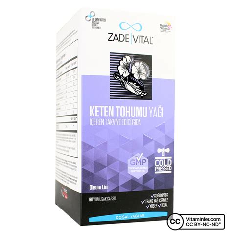 Zade Vital Keten Tohumu Ya Mg Kaps L Vitaminler