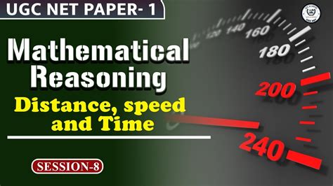 Distance Speed And Time II II NTA UGC NET Paper 1 II Mathematical