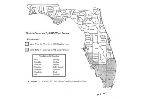 Mobile Home Wind Zone Map Florida Danice Doralynne