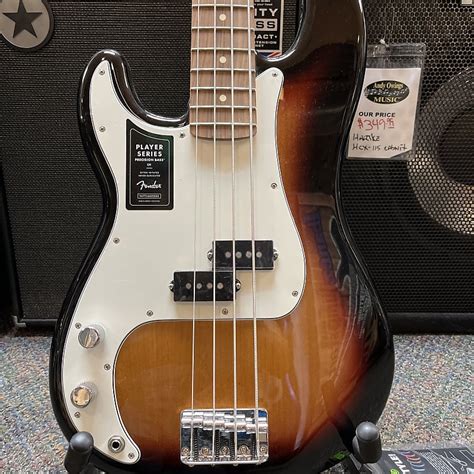 Fender Player Precision Bass Left Handed 3 Tone Sunburst Reverb