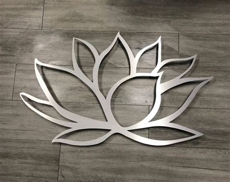 Lotus Flower Metal Wall Art Lotus Metal Art Home Decor Metal Art Wall