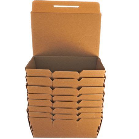 Cajas Papel Bio Kraft Tricapa Con Tapa Troquelada Automontable X X Mm