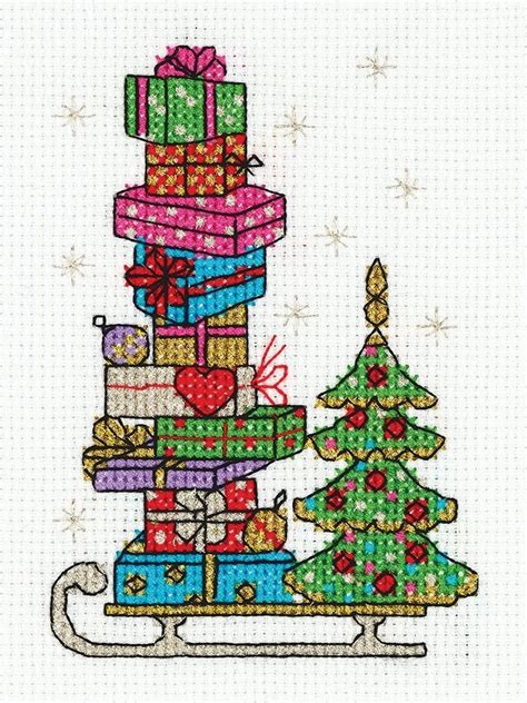 Sledge With Presents Cross Stitch Kit Code Klart Buy Online On