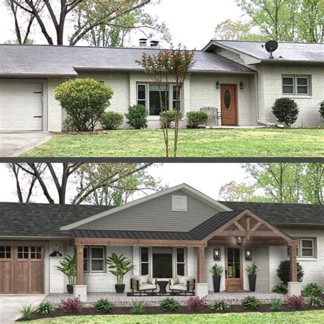 Exterior Makeover Brick Ranch To Modern Farmhouse Artofit