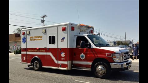 Wildwood Fire Dept Ambulance 3 Responding Youtube