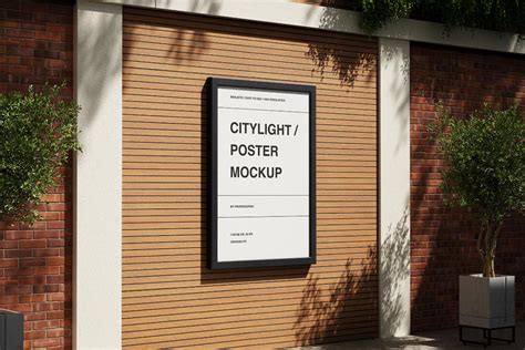 Poster Citylight Mockup Premium Free Psd Mockup Store