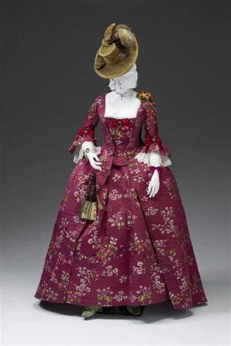 Robe à La Française Ca 1770 1780 Mint Museum Historical Dresses