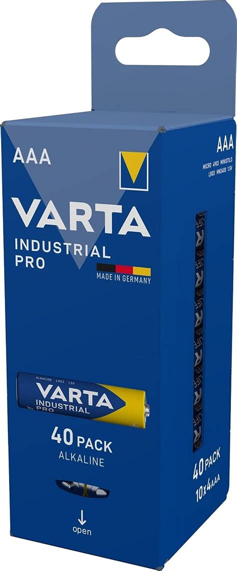 Varta Industrial Batterij AAA Micro Alkaline Batterijen LR03