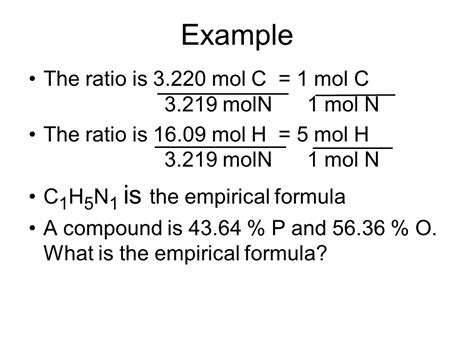 Empirical Formula Presentation Chemistry