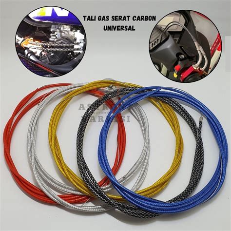 Jual Kabel Tali Gas Serat Carbon Spontan Aktif Selang L Gas Meter