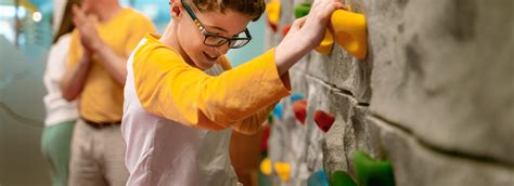 Watch The Children Enjoy Our Traversing Climbing Wall