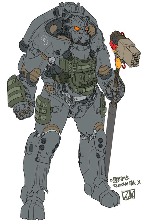 X-01 tactical power armor by obokhan on DeviantArt