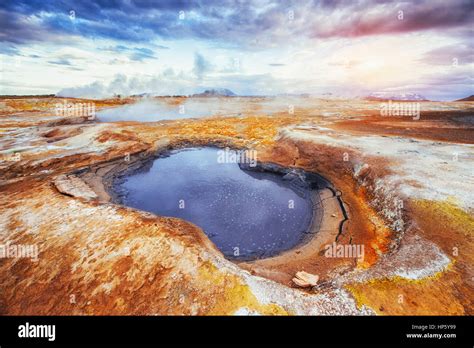 Fumarole Field In Namafjall Iceland The Picturesque Landscapes Forests