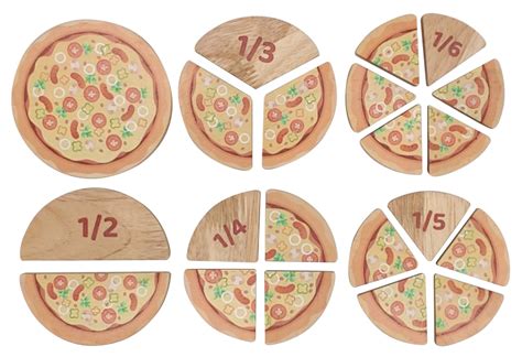 Pizza Fraction Learning Kit Qtoys Learning Through Play