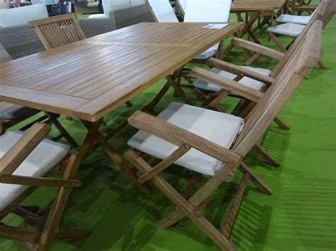 Mesa Madera Teka Ecija 170 de Hevea Jardín Terraza Madera