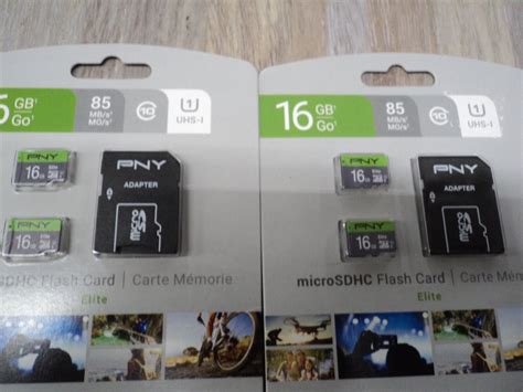 PNY 16GB Elite Class 10 U1 MicroSDHC Flash Memory Card 2 Pack P