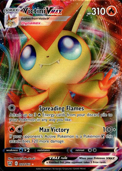 Victini Vmax 022163 Battle Styles Card Cavern Trading Cards Llc