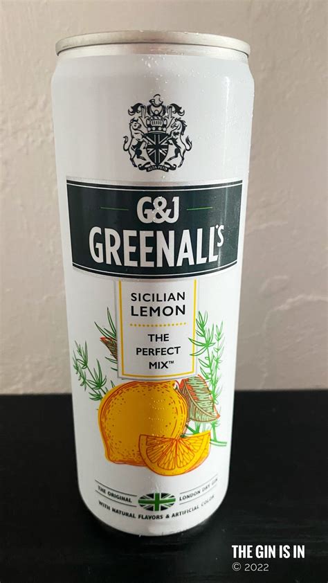 Greenall S Sicilian Lemon Canned Cocktail Review And Tasting Notes