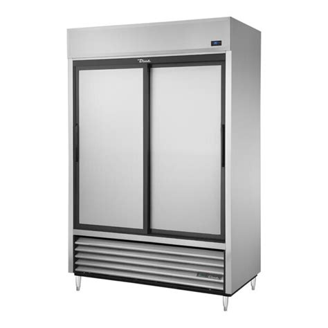 True Tsd Hc Section Sliding Solid Door Reach In Refrigerator