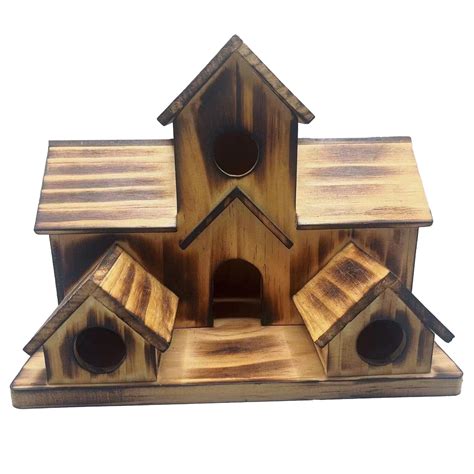 LIJCC Bird Feeder,Bird House for Outside Hummingbird House with 6 Hole
