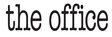 The Office Font The Font Used For The Office Logo Is American