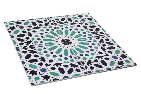 Moroccan Ceramic Tiles 20x20 Cm 12 Tiles In Set Fez