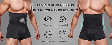 CHUMIAN Herren Kompression Unterhosen Boxershorts Shapewear