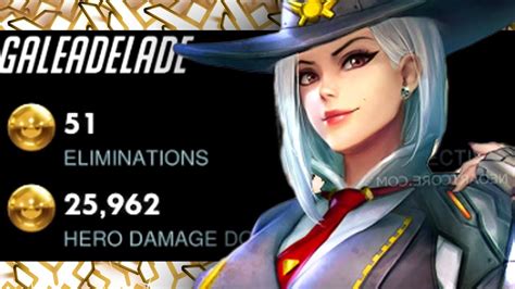 51 Elims Gale Dominating As Ashe [ Overwatch Season 17 Top 500