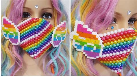 Rainbow Wing Kandi Mask Tutorial Youtube