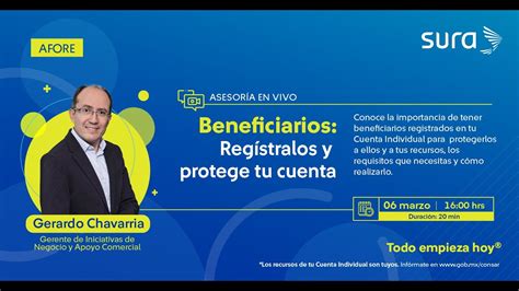 Beneficiarios Regístralos y protege tu cuenta YouTube