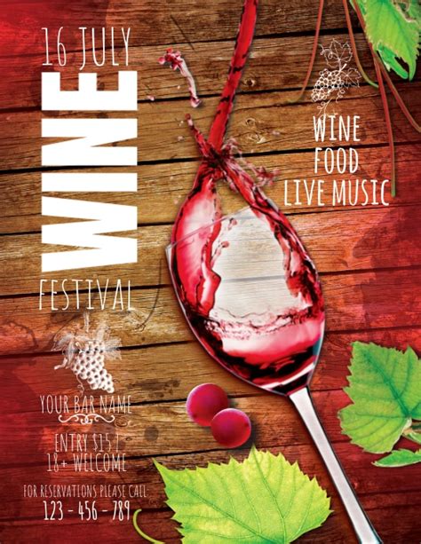 Wine Poster Template Postermywall