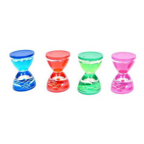 4 X Mini Visual Liquid Timers Sensory Sensory Toy Warehouse Special