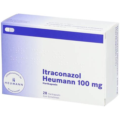 Itraconazol Heumann 100 mg 28 St mit dem E-Rezept kaufen - Shop Apotheke