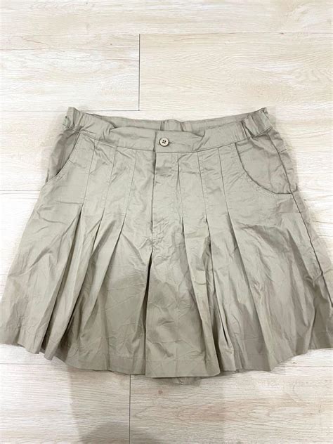 Skort Hightwaist In Nude 29 30 Women S Fashion Bottoms Shorts On