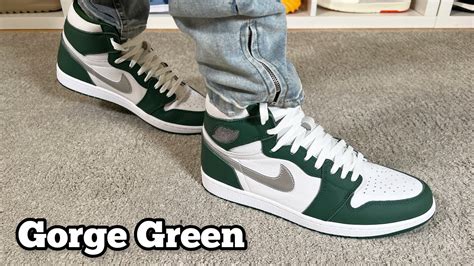 Air Jordan 1 High Gorge Green Review On Foot YouTube