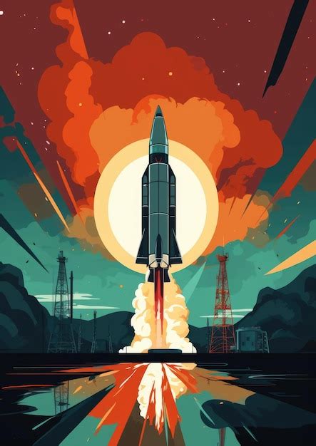 Premium Ai Image A Space Rocket Is Launched Into Space