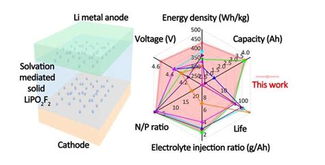 Scientists Develop Novel High Energy Density Lithium Metal Battery