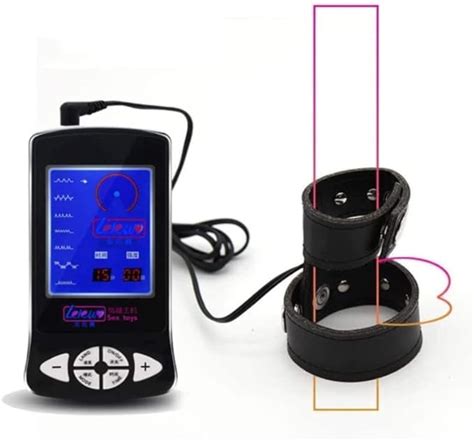 Electro Shock Kit With Estim Sex Penis Ring Cock Ring Testicle Ring For