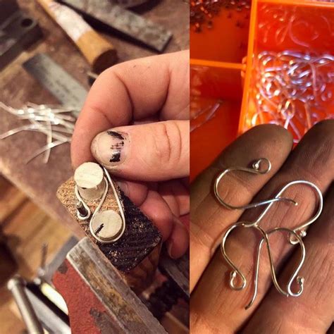 Metalsmith Society On Instagram “here Is Another Method For Creating An Earring Wire Jig From