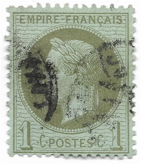 1870 NAPOLÉON III Lauré 1c YT 25a Livraison 0 dès 5 lots groupés