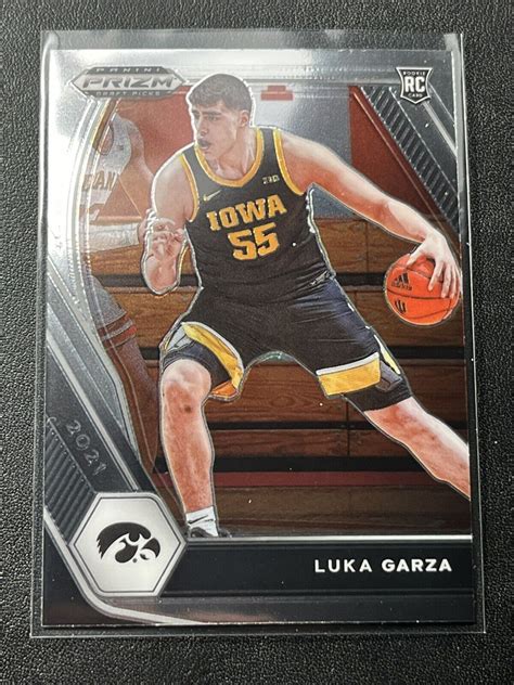 Panini Prizm Draft Picks Luka Garza Rc Pistons Iowa Rookie